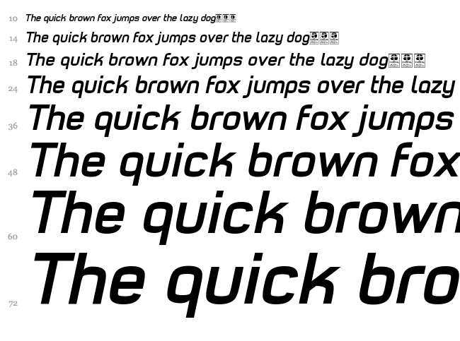 Typo Style font waterfall